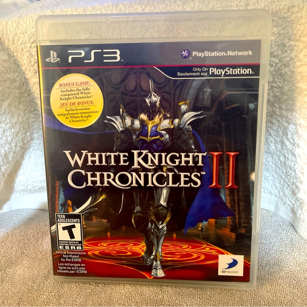 White Knight Chronicles II (Sony PlayStation 3 Complete W/manuel Disc Mint Cond.
